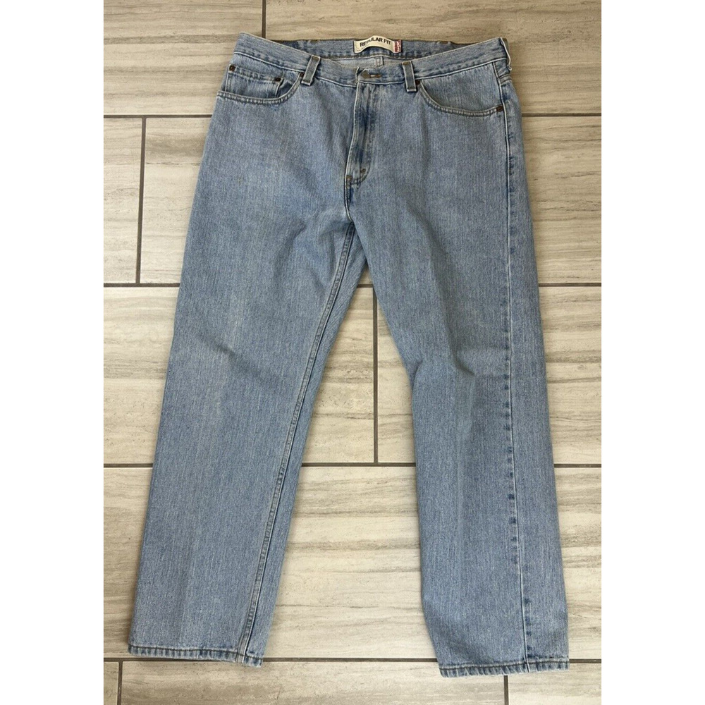 Levi's 505 Jeans Men's 38X30 Stonewash Blue Regular Fit‎ Straight Leg Vintage